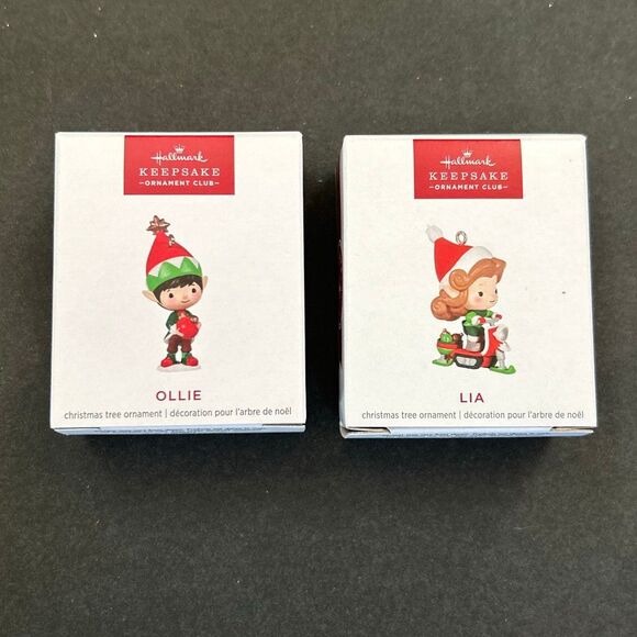 Hallmark Keepsake Ornament Club Members Exclusive Box Set 2024 Ollie Lia Shoppe - Picture 3 of 10